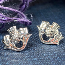 Load image into Gallery viewer, Invergarry Thistle Flower Earrings