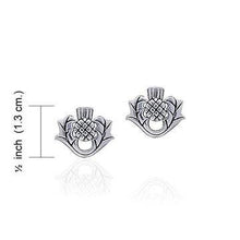 Load image into Gallery viewer, Invergarry Thistle Flower Earrings