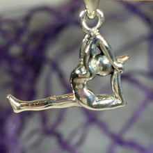 Load image into Gallery viewer, Silver Yoga Pose Necklace