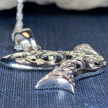 Load image into Gallery viewer, Trinity Knot Dove of Peace Necklace
