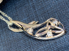 Load image into Gallery viewer, Sterling Silver Celtic necklace will delight all lovers of Celtic heritage and will be the perfect symbol of your deep affection. Solid sterling silver on a chain - trinity knot pendant