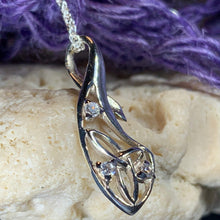 Load image into Gallery viewer, Sterling Silver Celtic necklace will delight all lovers of Celtic heritage and will be the perfect symbol of your deep affection. Solid sterling silver on a chain - trinity knot pendant