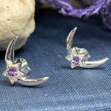 Load image into Gallery viewer, Moon & Stars Post Earrings