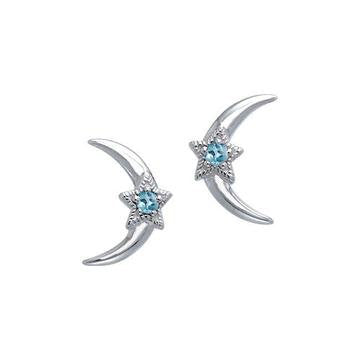 Load image into Gallery viewer, Moon & Stars Post Earrings