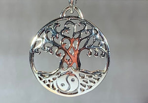 Yin Yang Tree of Life Necklace