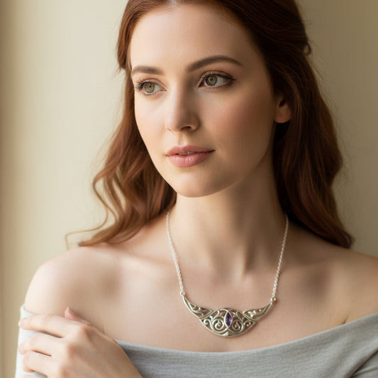 Celtic Elegance Necklace in Sterling Silver