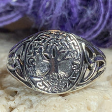 Load image into Gallery viewer, Tree of Life Ring, Celtic Jewelry, Irish Jewelry, Norse Jewelry, Celtic Knot Ring, Anniversary Gift, Wiccan Jewelry, Trinity Knot Ring