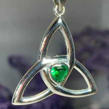 Load image into Gallery viewer, McKenna Trinity Knot Heart Necklace
