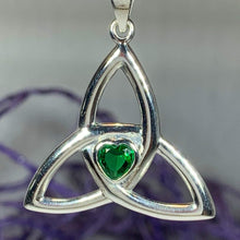 Load image into Gallery viewer, McKenna Trinity Knot Heart Necklace