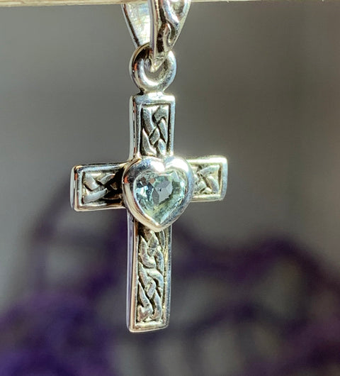 Load image into Gallery viewer, Heart Celtic Cross Necklace