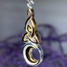 Load image into Gallery viewer, Trinity Crescent Moon Necklace