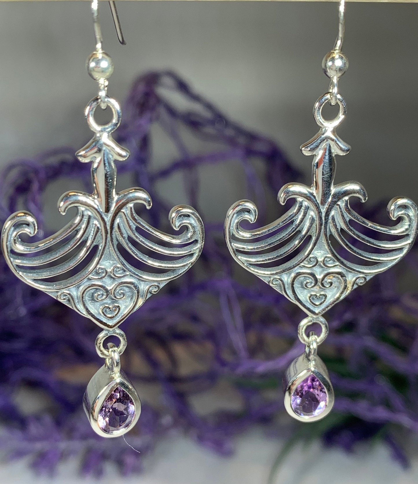 Elegant Celtic Viking Earrings — view 7