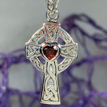 Load image into Gallery viewer, Celtic Cross Heart Necklace