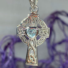 Load image into Gallery viewer, Celtic Cross Heart Necklace