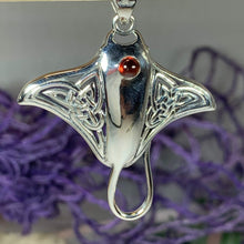 Load image into Gallery viewer, Celtic Manta Ray Necklace
