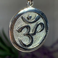 Load image into Gallery viewer, Silver Om Necklace