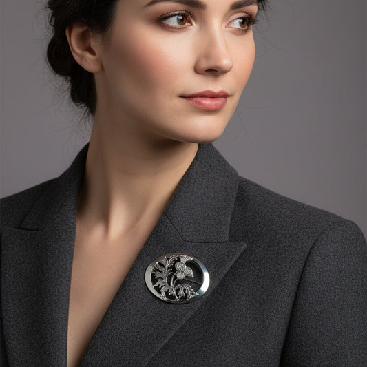 Oban Thistle Brooch - Handmade in Scotland