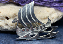 Load image into Gallery viewer, Viking Ship Brooch