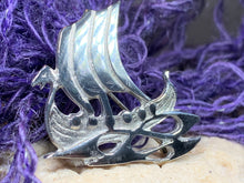Load image into Gallery viewer, Viking Ship Brooch