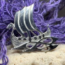 Load image into Gallery viewer, Viking Ship Brooch
