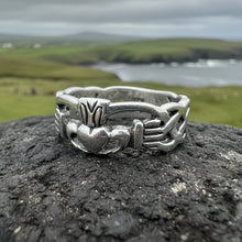 Load image into Gallery viewer, Ennis Irish Claddagh Ring in Sterling Silver