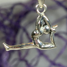Load image into Gallery viewer, Yoga Pose Silver Necklace