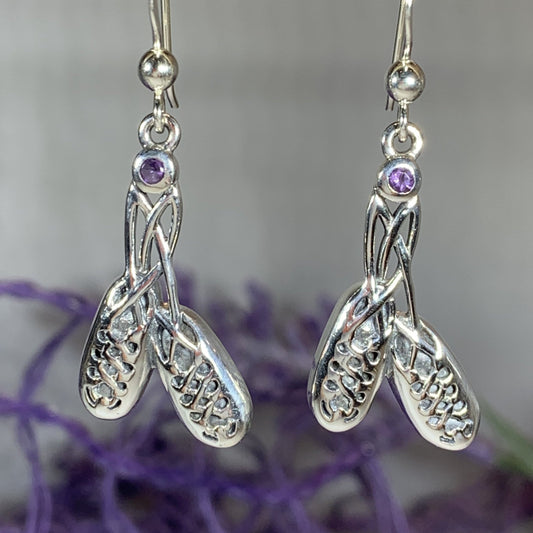 Irish Dance Shoes Earrings in Sterling Silver
