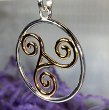 Load image into Gallery viewer, Arawn Celtic Spiral Necklace 02