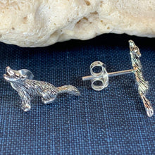Load image into Gallery viewer, Howling Wolf Earrings