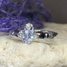 Load image into Gallery viewer, Claddagh Ring, Celtic Jewelry, Irish Jewelry, Bridal Jewelry, Ireland Gift, Heart Jewelry, Anniversary Gift, Girlfriend Gift, Wife Gift