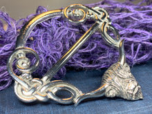 Load image into Gallery viewer, Pewter Scotland Highland Cow Scarf Ring