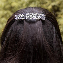 Load image into Gallery viewer, Irish Flower Garden Hair Clip, Celtic Barrette, Flower Jewelry, Nature Jewelry, Friend Gift, Flower Jewelry, Nature Barrette, Mom Gift