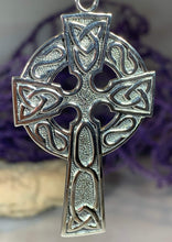 Load image into Gallery viewer, Cahal Large Celtic Cross Necklace