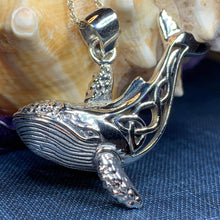 Load image into Gallery viewer, Celtic Knot Whale Necklace