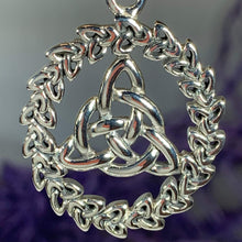 Load image into Gallery viewer, Evadne Trinity Knot Necklace