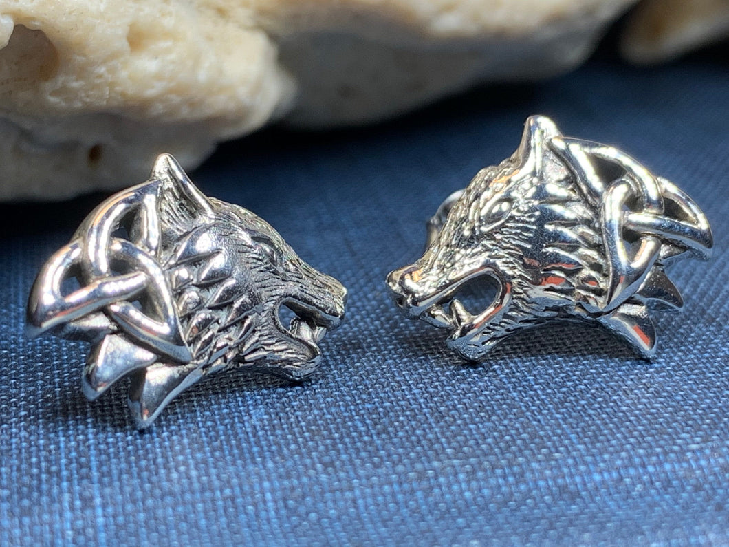 Annar Celtic Wolf Earrings
