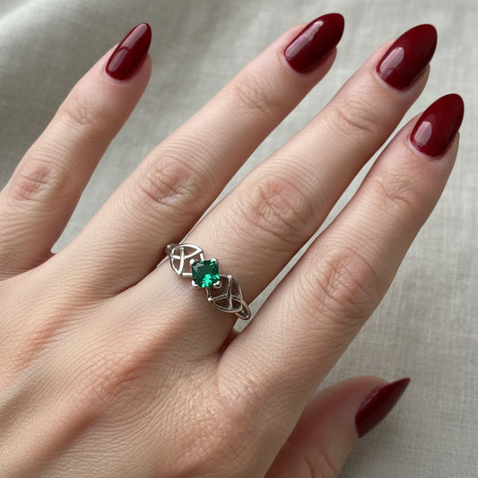 Sylvia Celtic Trinity Knot Ring — view 10