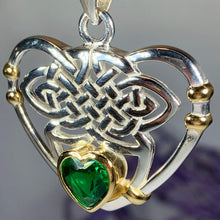 Load image into Gallery viewer, Celtic Embrace Heart Necklace
