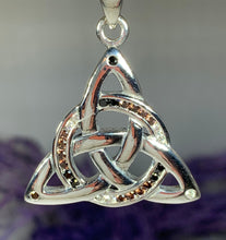 Load image into Gallery viewer, Trinity Knot Necklace, Celtic Jewelry, Irish Jewelry, Scotland Jewelry, Anniversary Gift, Mom Gift, Graduation Gift, Ireland Gift