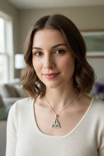 Load image into Gallery viewer, Trinity Knot Necklace, Celtic Jewelry, Irish Jewelry, Scotland Jewelry, Anniversary Gift, Mom Gift, Graduation Gift, Ireland Gift