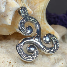 Load image into Gallery viewer, Celtic Triskele Necklace