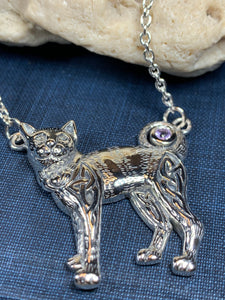 Simba Celtic Cat Necklace
