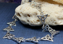 Load image into Gallery viewer, Trinity Knot Bracelet, Celtic Jewelry, Irish Jewelry, Norse Jewelry, Bridal Jewelry, Anniversary Gift, Celtic Knot Jewelry, Scotland Gift
