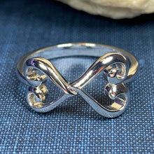 Load image into Gallery viewer, Celtic Infinite Love Heart Ring