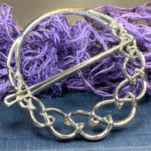 Load image into Gallery viewer, Celtic Knot Scarf Ring, Scotland Jewelry, Norse Jewelry, Ireland Jewelry, Celtic Jewelry, Mom Gift, Wife Gift, Sister Gift, Friendship Gift