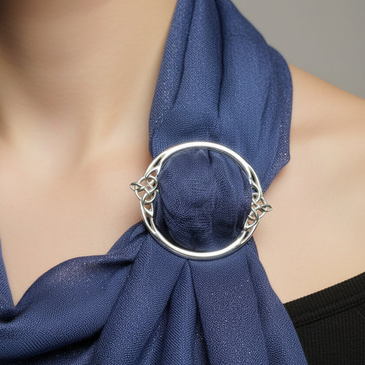 Celtic Knot Scarf Ring, Scotland Jewelry, Norse Jewelry, Ireland Jewelry, Celtic Jewelry, Mom Gift, Wife Gift, Sister Gift, Friendship Gift