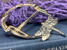 Load image into Gallery viewer, Dragonfly Scarf Ring, Scotland Jewelry, Celtic Jewelry, Nature Jewelry, Outlander Gift, Mom Gift, Wife Gift, Sister Gift, Friendship Gift
