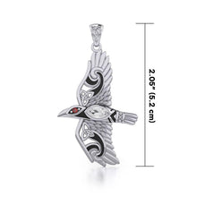 Load image into Gallery viewer, Celtic Raven Necklace, Wiccan Jewelry, Crow Pendant, Irish Jewelry, Bird Jewelry, Pagan Jewelry, Viking Jewelry, Poe Jewelry, Gothic Jewelry