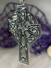 Load image into Gallery viewer, Cahal Large Celtic Cross Necklace