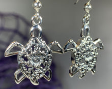 Load image into Gallery viewer, Turtle Power Earrings, Celtic Jewelry, Animal Jewelry, Beach Jewelry, Mom Gift, Nature Jewelry, Anniversary Gift, Graduation Gift, Nautical
